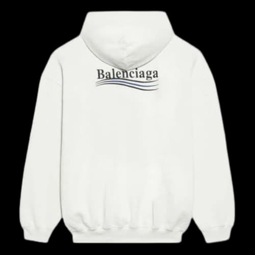 Balenciaga FW21 Political Campaign Printing Hoodie White (Women's)