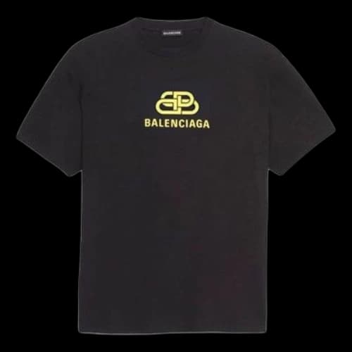 Balenciaga Interlocked BB Regular Fit T-shirt 'Black'