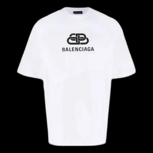 Balenciaga Interlocked BB Regular Fit T-shirt 'White'