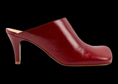 Bottega Veneta Leather Mule Red (Women's)