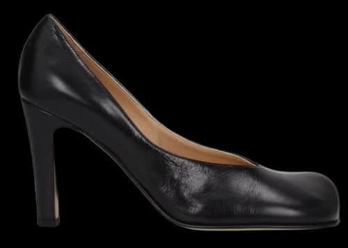 Bottega Veneta BLOC Calf High Heel Pumps Black (Women's)
