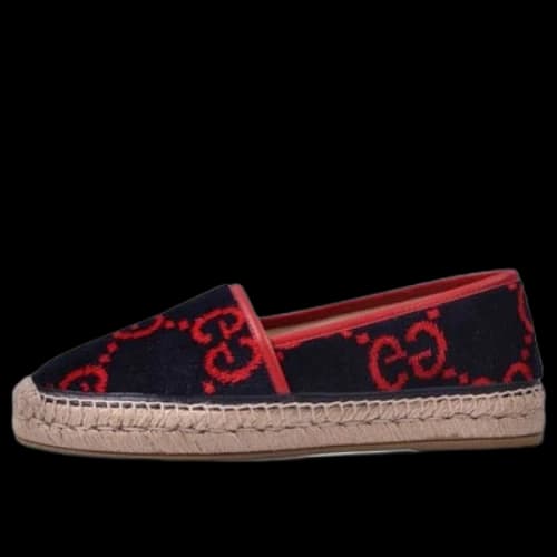 Gucci GUCC Espadrilles Terry Cloth GG Monogram 'Blue Red' (Women's)
