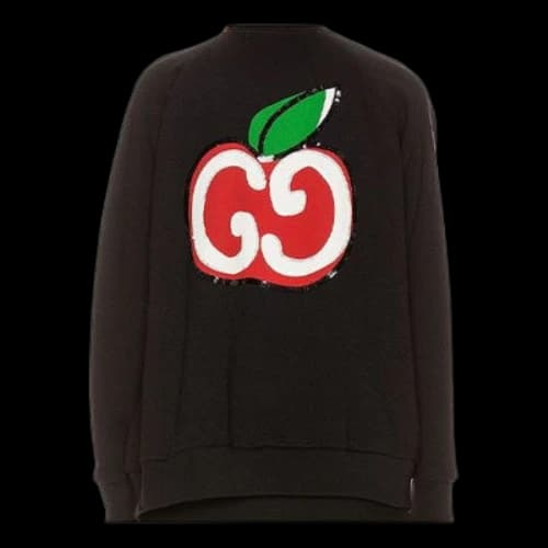 Gucci Apple Long Sleeve Sweater For Black (Women's)