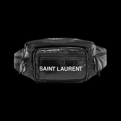 Saint Laurent Logo Printed Padded Belt Bag 'Black'