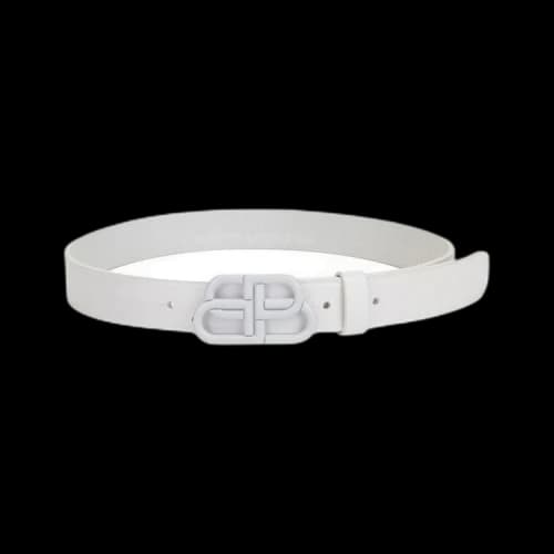 Balenciaga Logo Belt 'White'