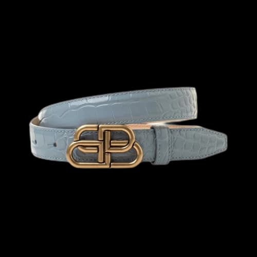 Balenciaga Belts BB Thin Belt 'Blue'