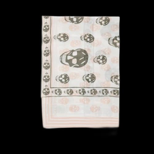 Alexander McQueen Classic Seasonal Torn Roses Scarf 'Multicolor'