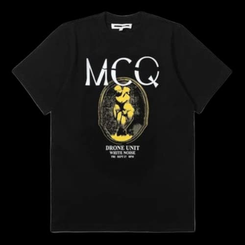 Alexander McQueen Printing Short Sleeve Black