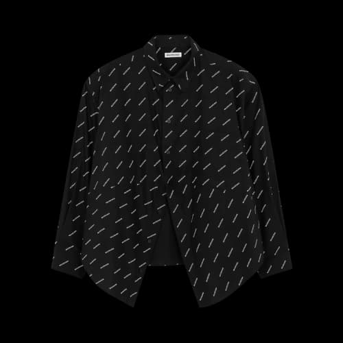Balenciaga Swing Masculine Shirt 'Black/White'