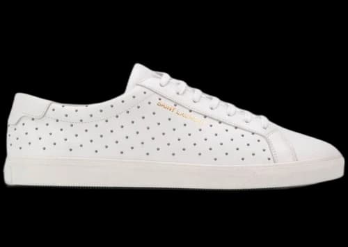Saint Laurent Andy Signature White Stud