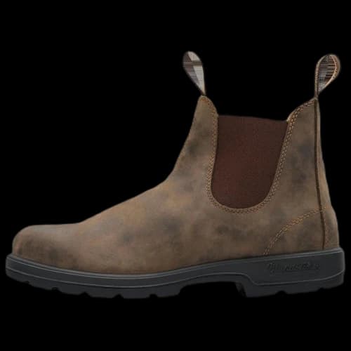 Blundstone Leather Short Chelsea Boots Unisex Brown