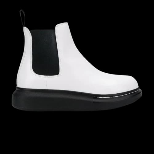 Alexander McQueen Hybrid Ankle Boot 'Ivory Black'