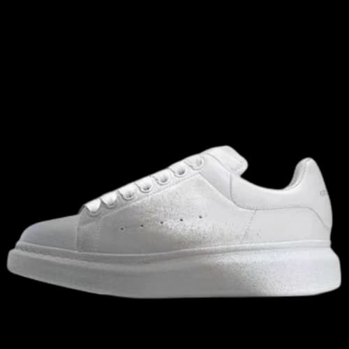 Alexander McQueen Oversized Sneaker 'White Grey Velvet Spray' (Women's)