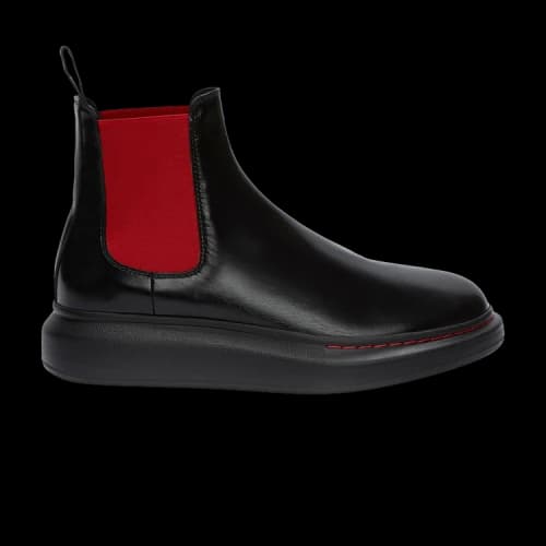Alexander McQueen Hybrid Chelsea Boot 'Black Red' (Women's)