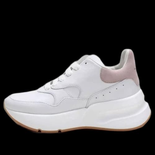 Alexander McQueen Oversized Runner Sneakers 'White Pink' (Women's)
