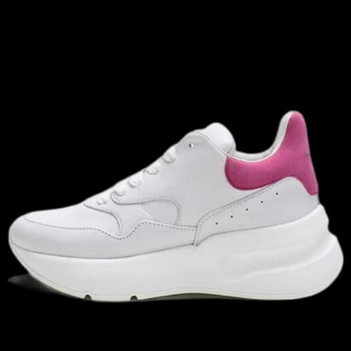 Alexander McQueen Oversized Runner Sneakers 'White Rose Pink' (Women's)