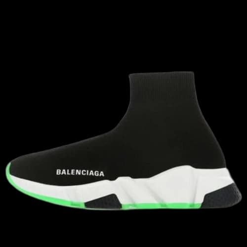 Balenciaga Speed Sneaker 'Black Fluo Yellow' (Women's)
