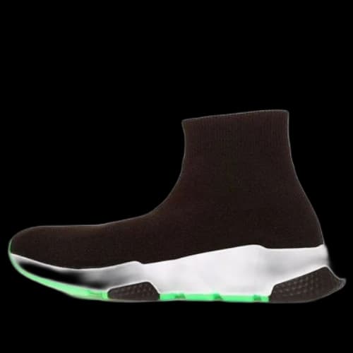 Balenciaga Speed Trainer 'Black White Green' (Women's)