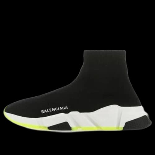 Balenciaga Speed Sneaker 'Black Neon Yellow' (Women's)