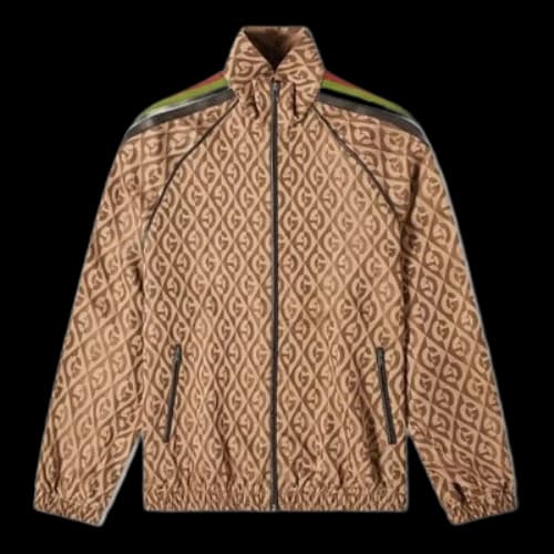 Gucci Diamond Jacquard Sports Jacket For Men Brown