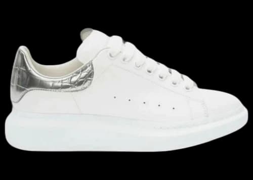Alexander McQueen Oversized White Silver Crocodile (Kids)