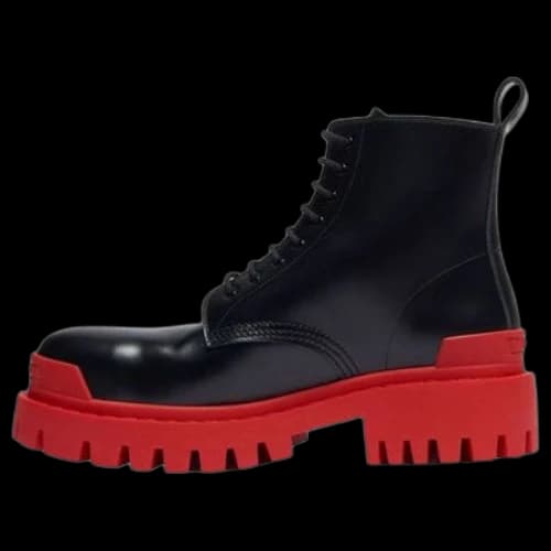 Balenciaga Strike Martin Boots Black/Red