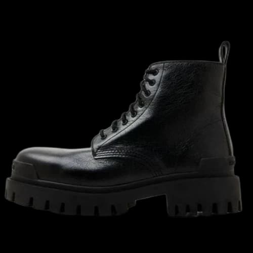 Balenciaga Strike Ankle Boots 'Black Leather'