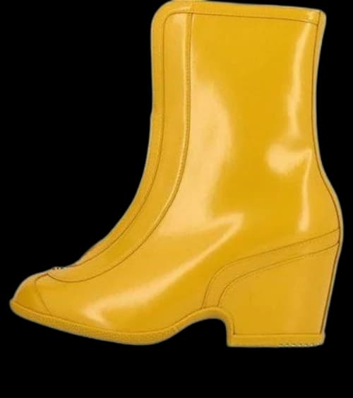 Gucci Rubber Kitt Ankle Boots 'Yellow' (Women's)