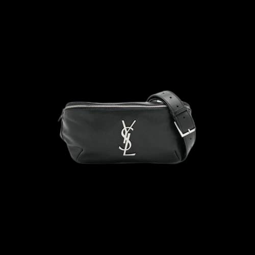 Saint Laurent Leather Belt Bag 'Black'