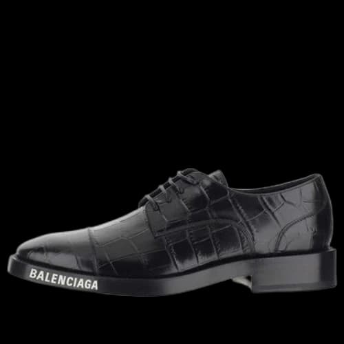 Balenciaga Herre Derby Flat Shoes 'Black'