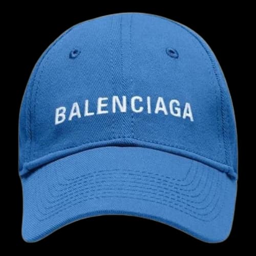 Balenciaga Visor Logo Cap 'Light Blue White'