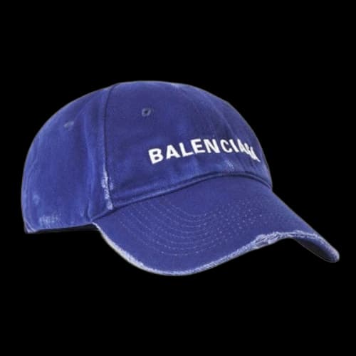 Balenciaga Visor Logo Cap 'Blue White'