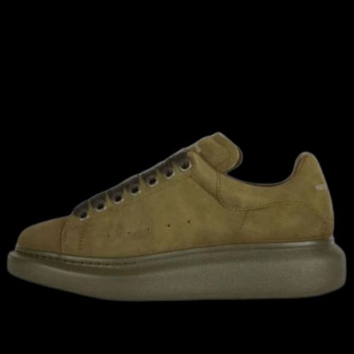 Alexander McQueen Oversized Sneakers 'Green Suede' (Women's)
