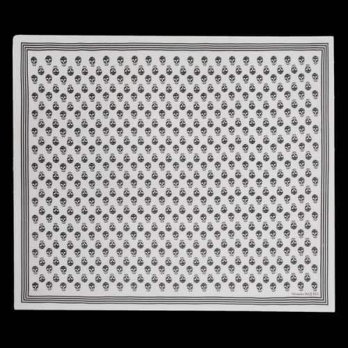 Alexander McQueen Biker Skull Scarf 'Ivory'