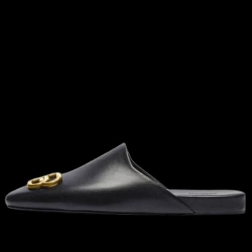 Balenciaga Sandals 'Black and Medal Logo' (Women's)