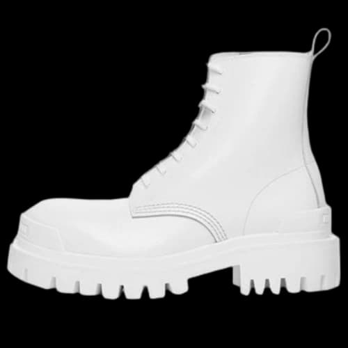 Balenciaga Strike Lace-Up Boot 'White' (Women's)