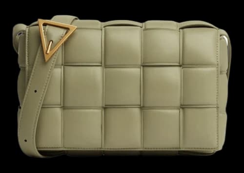 Bottega Veneta Padded Intreccio Cassette Crossbody Bag Travertine