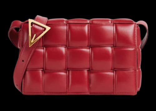 Bottega Veneta Padded Intreccio Cassette Crossbody Bag Apple Candy
