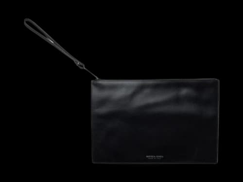Bottega Veneta Men's Leather Pouch Black