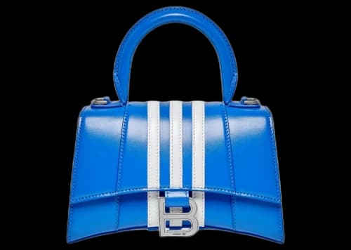 Balenciaga x adidas Hourglass XS Box Handbag Blue