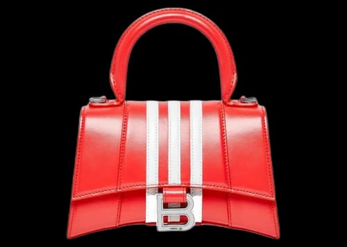 Balenciaga x adidas Hourglass XS Box Handbag Red