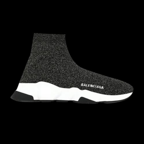 Balenciaga Speed Sneaker 'Black Glitter' (Women's)