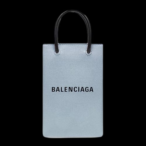 Balenciaga Shopping Phone Holder 'Blue/Grey'