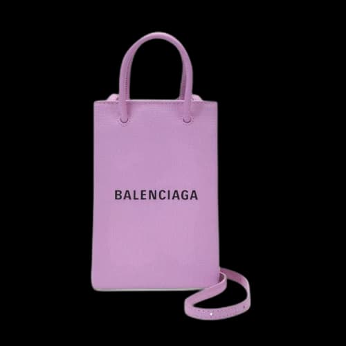 Balenciaga Shopping Phone Holder 'Pink'