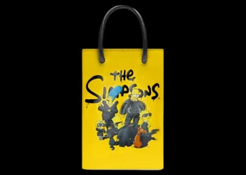 Balenciaga x The Simpsons Mini Shopping Bag Yellow