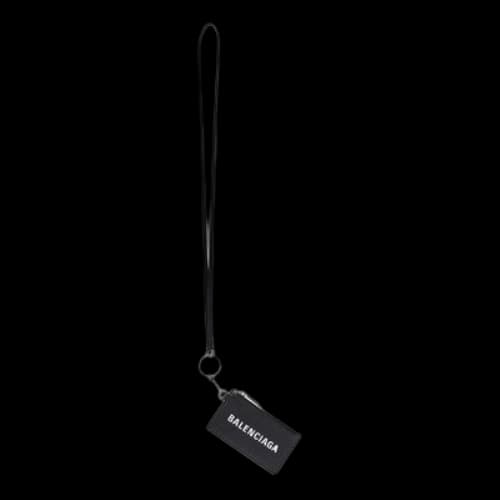 Balenciaga Cash Card Case On Keychain 'Black' (Women's)