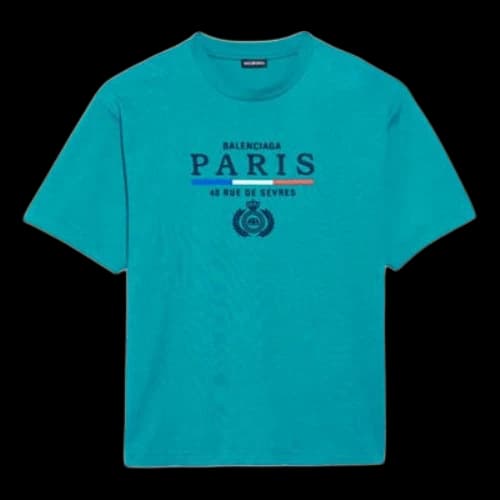 Balenciaga SS20 Paris Flag Regular Paris Logo Tee