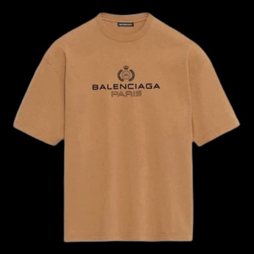 Balenciaga Alphabet Printing Version Short Sleeve Cream Yellow