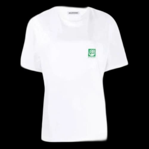 Balenciaga Environmental Friendly Loose Version Short Sleeve White