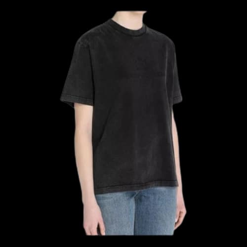 Balenciaga Alphabet Logo Printing Short Sleeve Unisex Gray